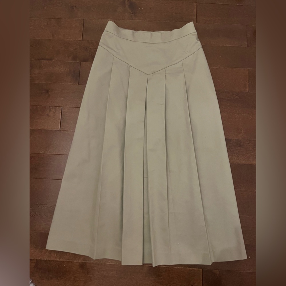 Vintage Paris Star pleated midi skirt